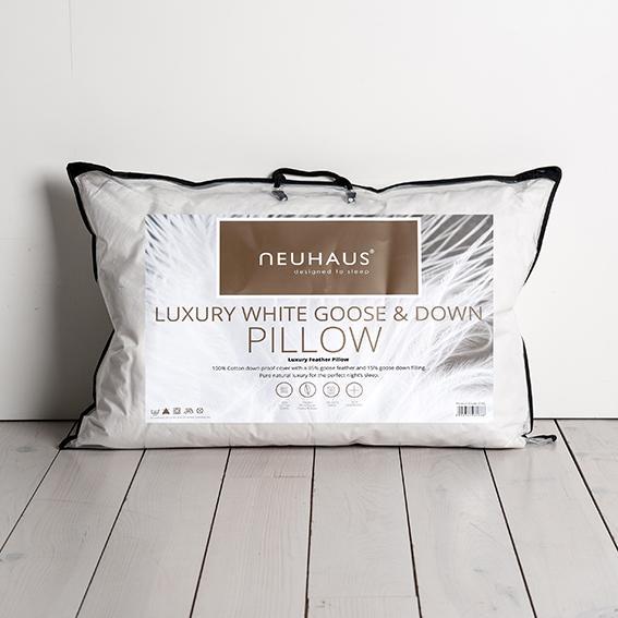 Neuhuas Luxury White Goose & Down Pillow