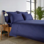Christy 400 cotton sateen navy bedding