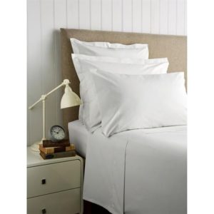 Christy 400 cotton sateen bedding white