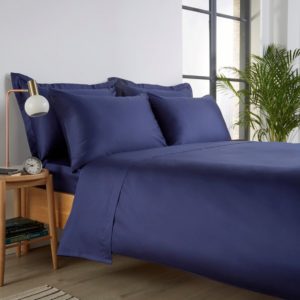 Christy '400 Thread Count Cotton Sateen' Fitted Sheet Platinium (Extra Deep)