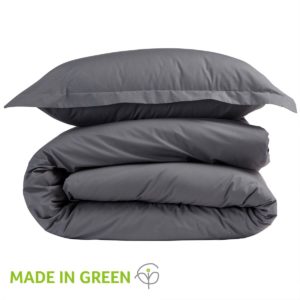 Christy Easycare Percale Plain Dye Charcoal