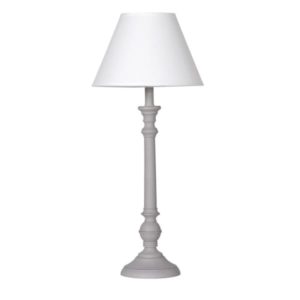 Shaped Lamp with Cream Shade
